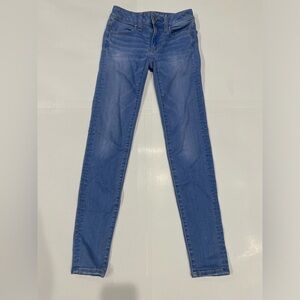 American Eagle AEO X Cafe Stretch Jegging Jeans Womens 00 Light Wash